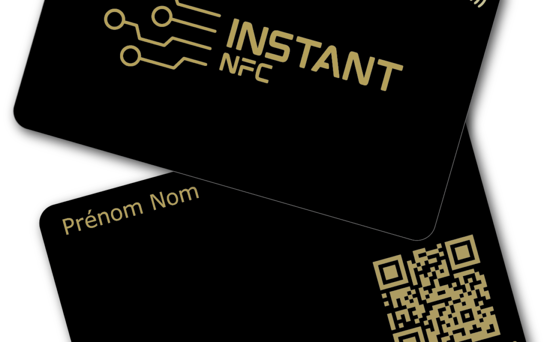 Carte de visite NFC PVC - Impression Or