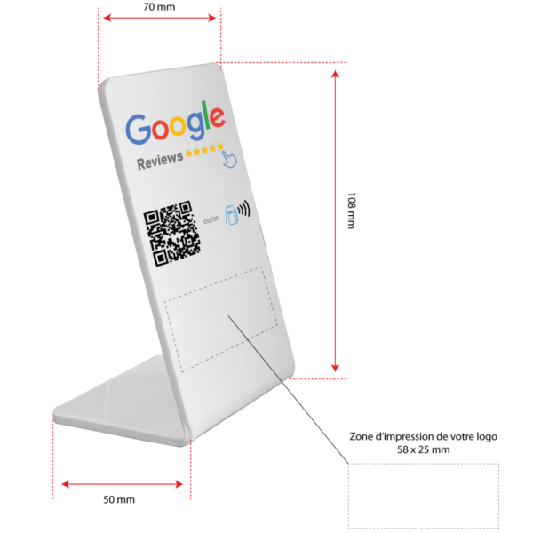 Plaque-Avis-Google-NFC-dimensions